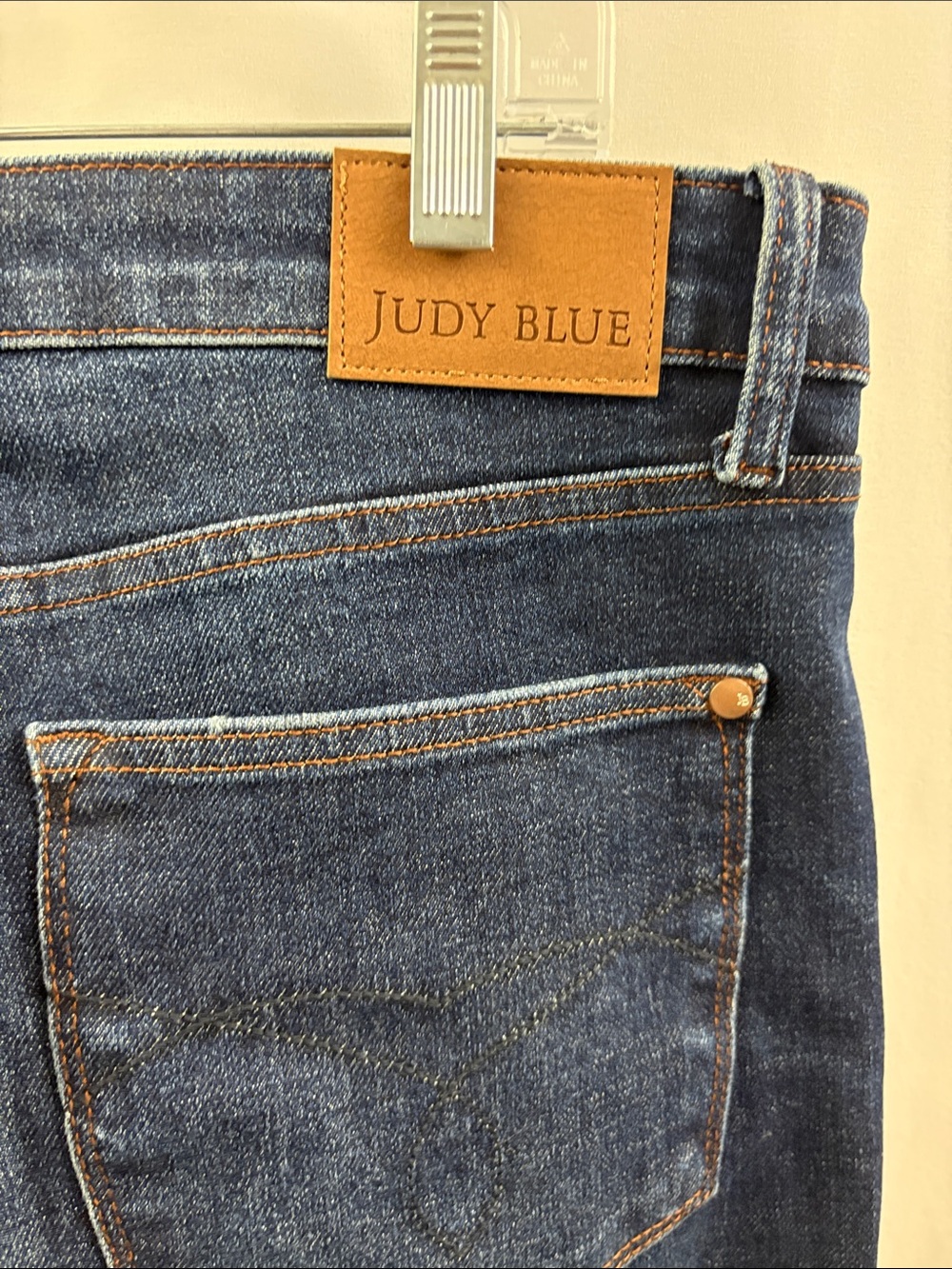 Judy Blue Jeans Womens Size 13/31 Straight Fit Stretch Blue Denim Buttonfly - Picture 7 of 7